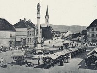 Tržnica ispred katedrale, Kaptol, oko 1905. godin